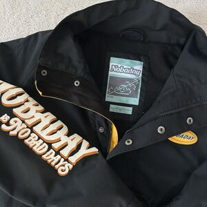 Nobaday Mens Dope Ski Snow Jacket Black Pullover Fleece Lined Snowboarding Small